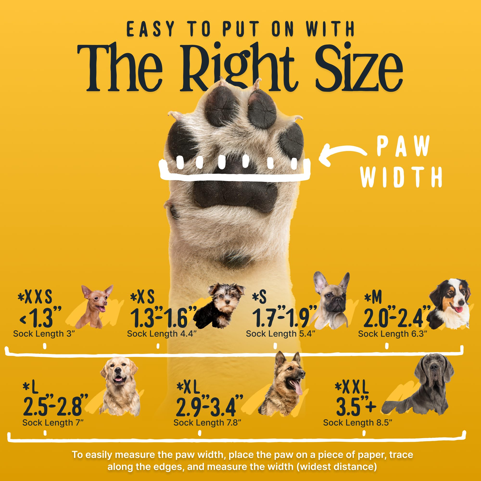 TigerToes Premium Non-Slip Dog Socks for Hardwood Floors - Extra-Thick Grip That Works Even When Twisted - Prevents Licking, Slipping, and Great for Dog Paw Protection