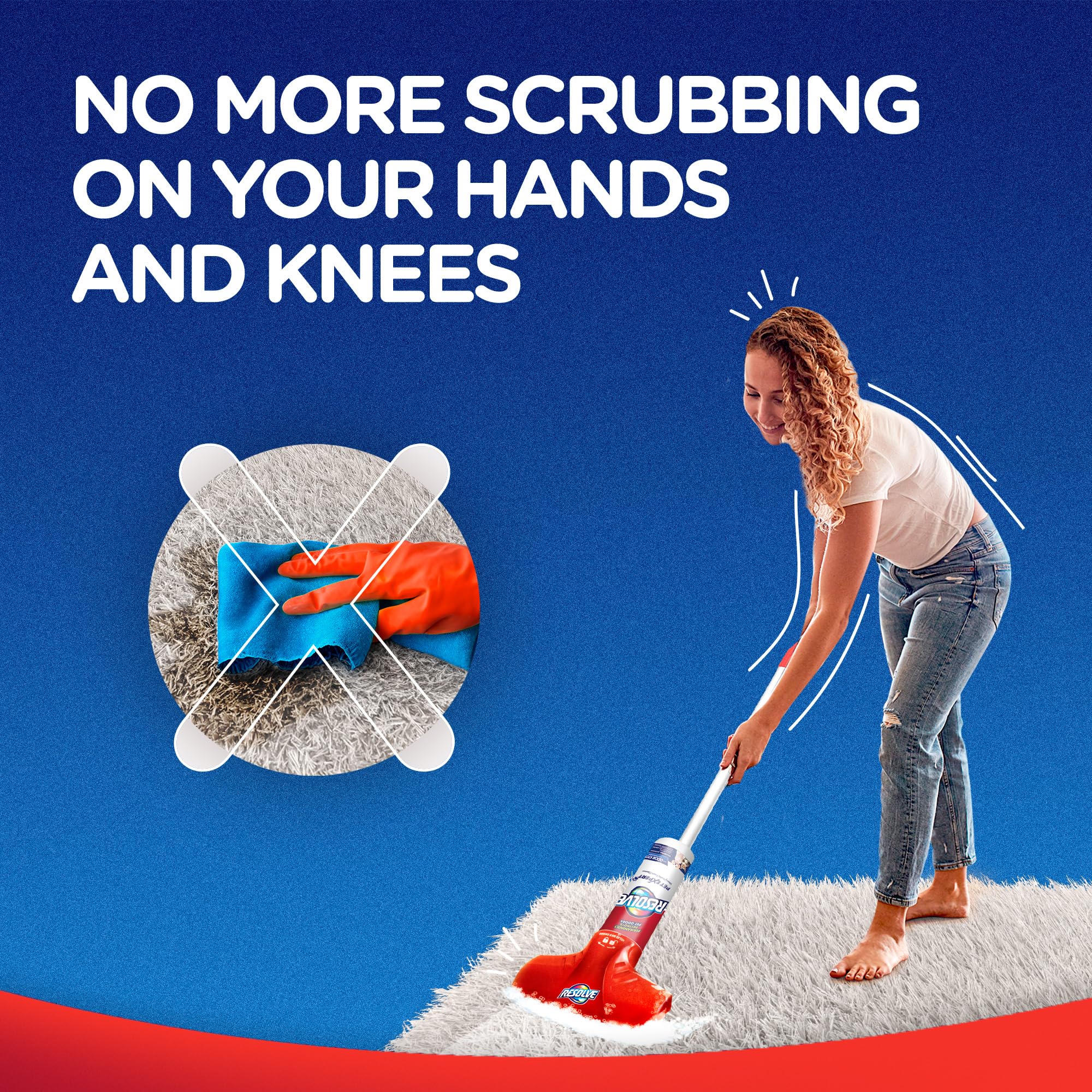 Resolve Ultra Pet Odor and Stain Remover Spray – Carpet Cleaner for Cat and Dog Urine and Poop, 32oz