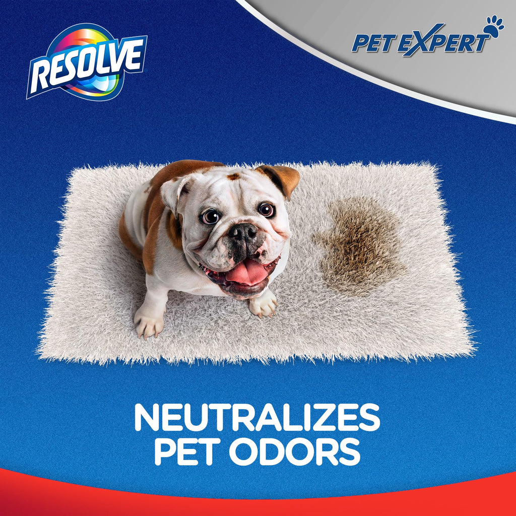Resolve Ultra Pet Odor and Stain Remover Spray – Carpet Cleaner for Cat and Dog Urine and Poop, 32oz