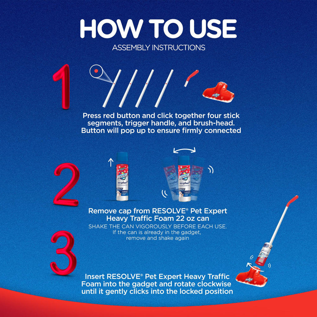 Resolve Ultra Pet Odor and Stain Remover Spray – Carpet Cleaner for Cat and Dog Urine and Poop, 32oz